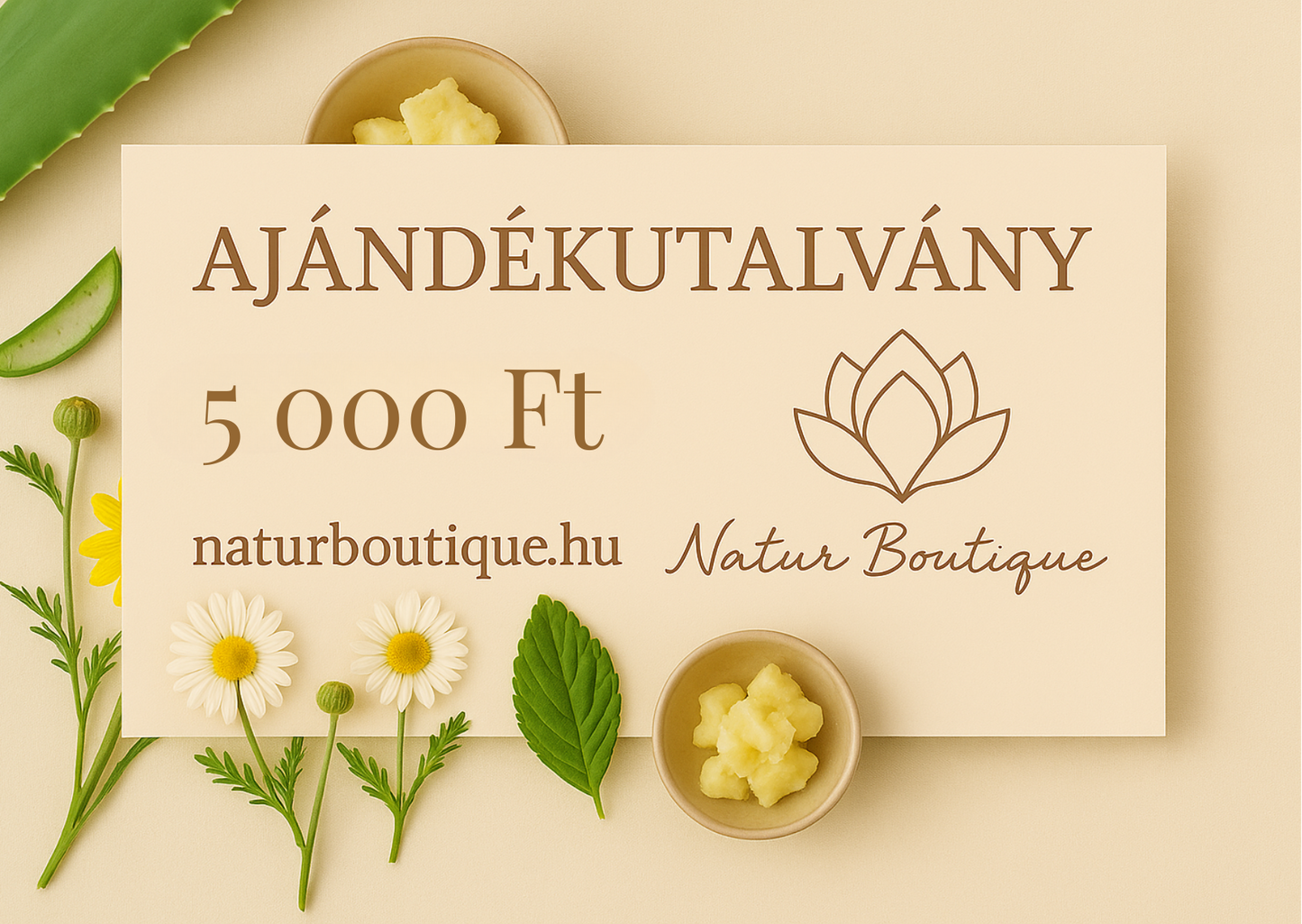 Natur Boutique ajándékutalvány