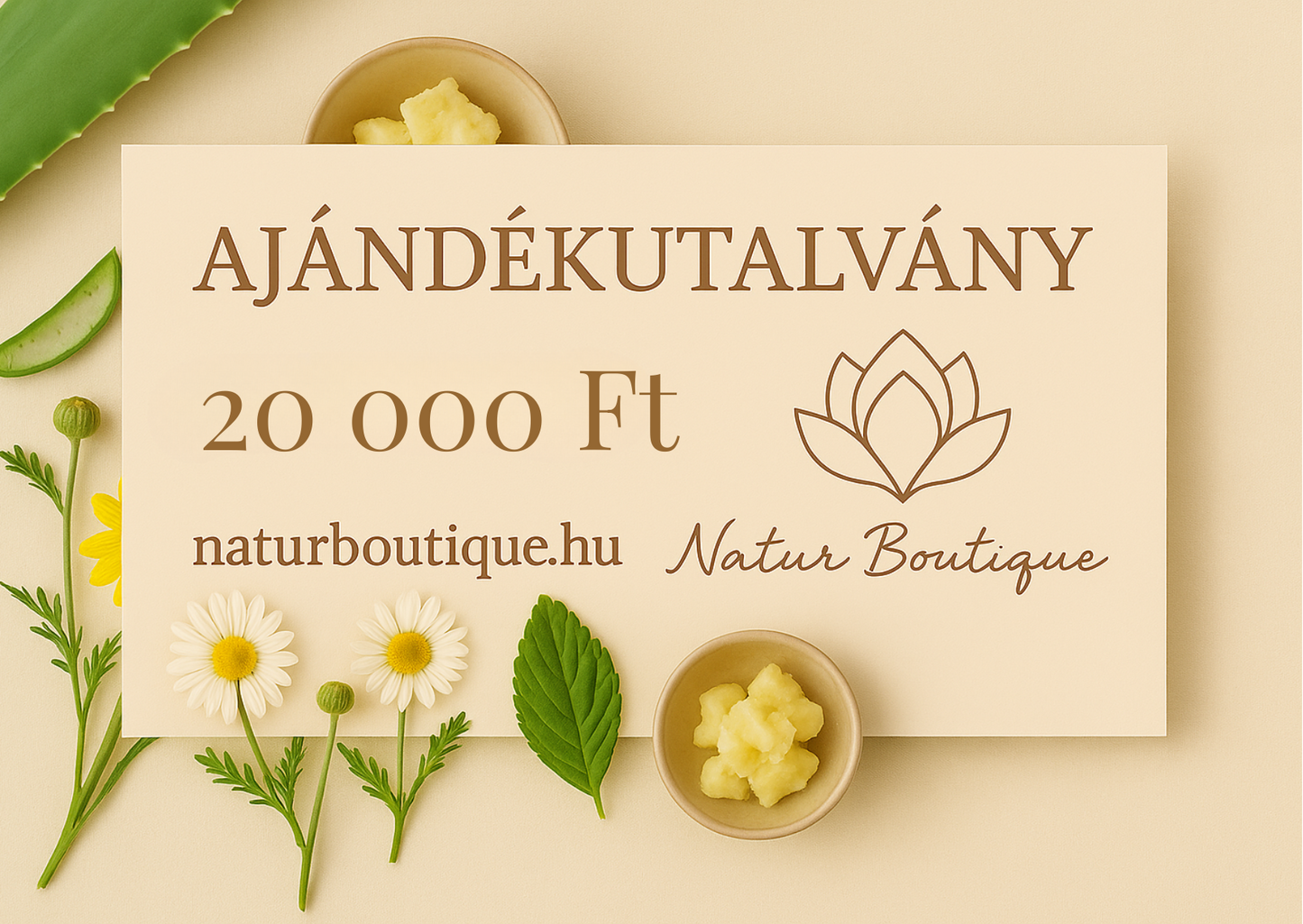 Natur Boutique ajándékutalvány